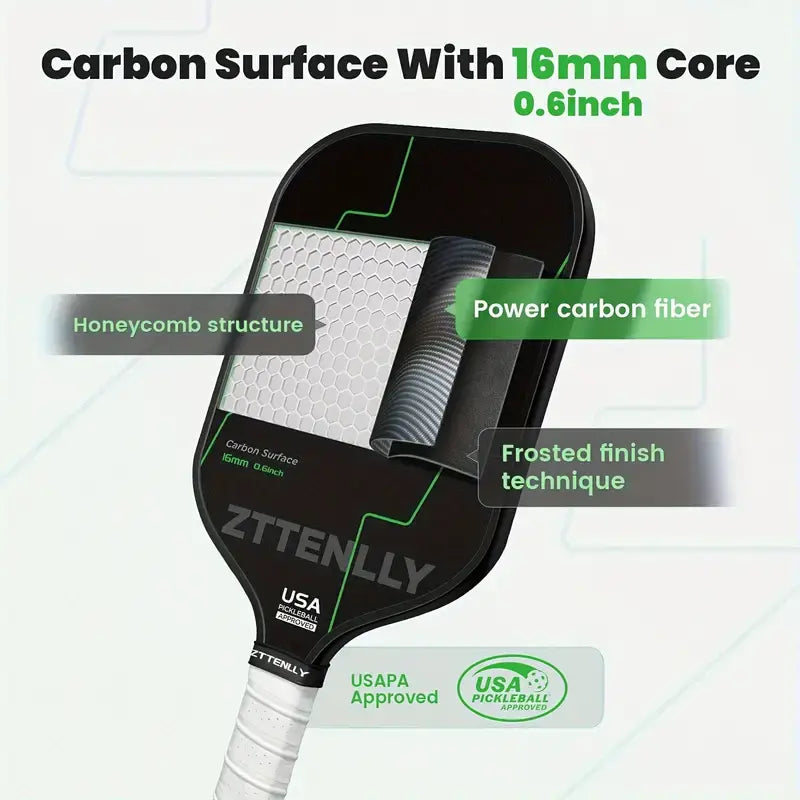 Graphite Carbon Fiber Pickleball Paddle (T300) Sports & Fitness > Ball Sports > Basketball & Basketball Accessories