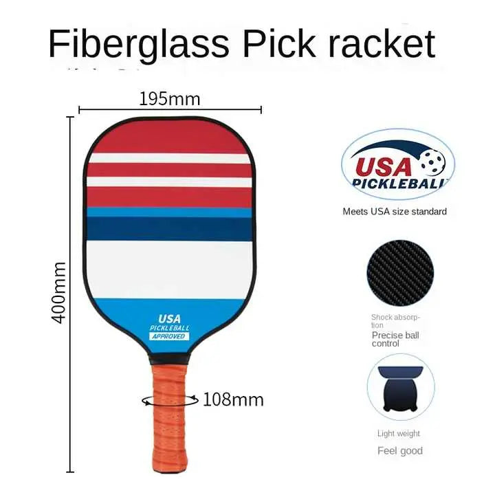 Retro Style Fiberglass Pickleball Paddle - USAPA Approved Sports & Fitness > Racquet Sports > Pickleball