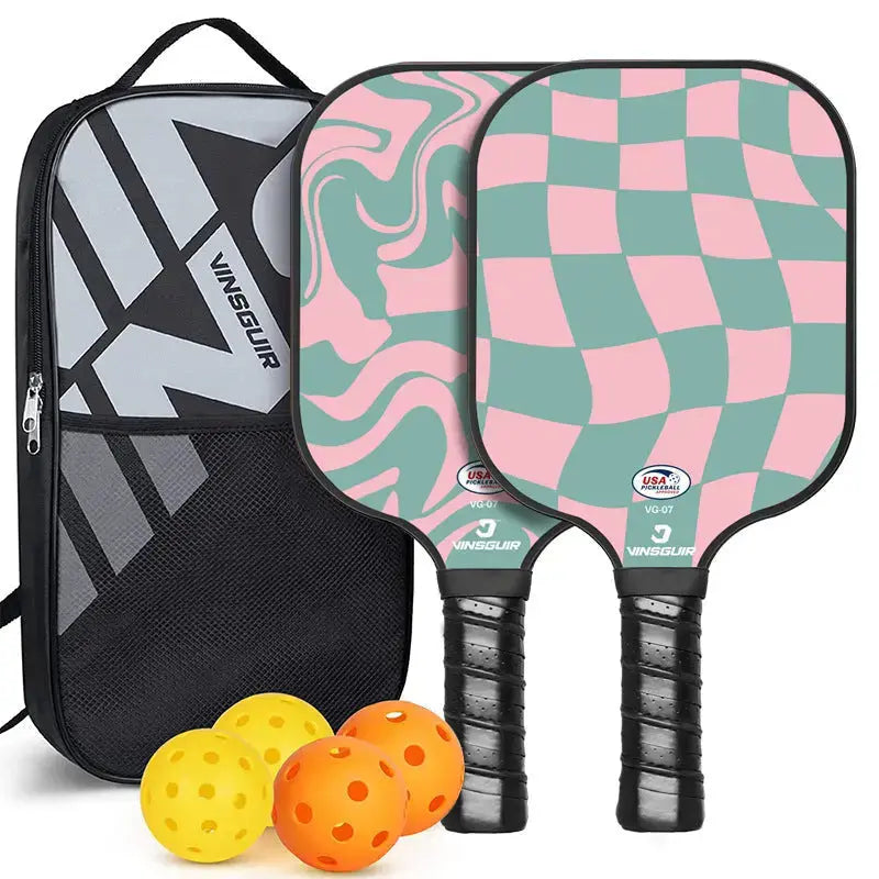 Vibrant Fiberglass Pickleball Paddle Set - USAPA Approved Vintage Sports & Fitness > Racquet Sports > Pickleball