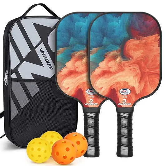 Vibrant Fiberglass Pickleball Paddle Set - USAPA Approved Bubble Sports & Fitness > Racquet Sports > Pickleball