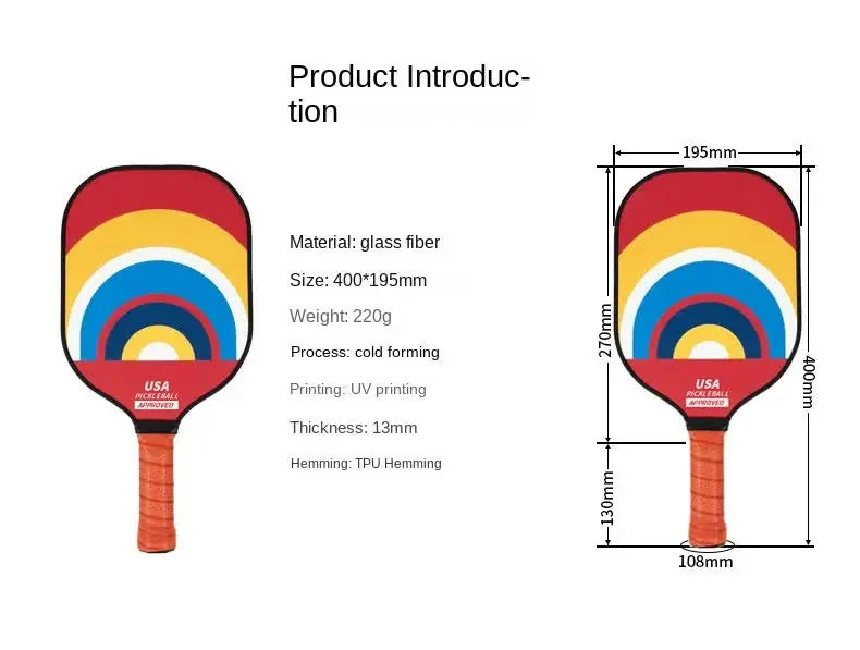 Retro Style Fiberglass Pickleball Paddle - USAPA Approved Sports & Fitness > Racquet Sports > Pickleball