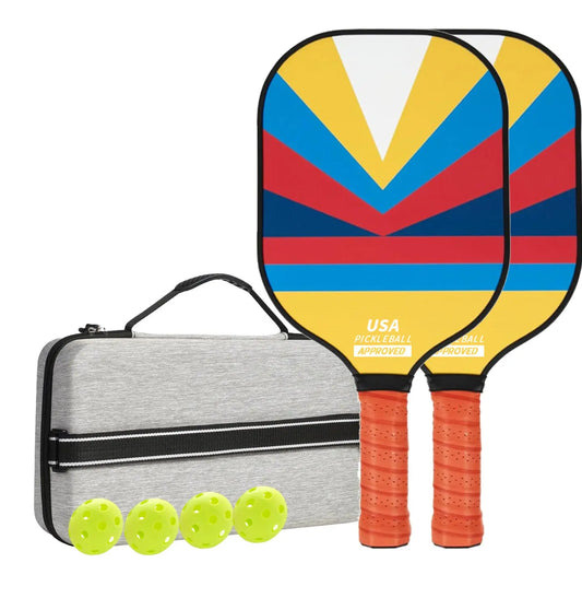 Retro Style Fiberglass Pickleball Set - USAPA approved Sports & Fitness > Racquet Sports > Pickleball
