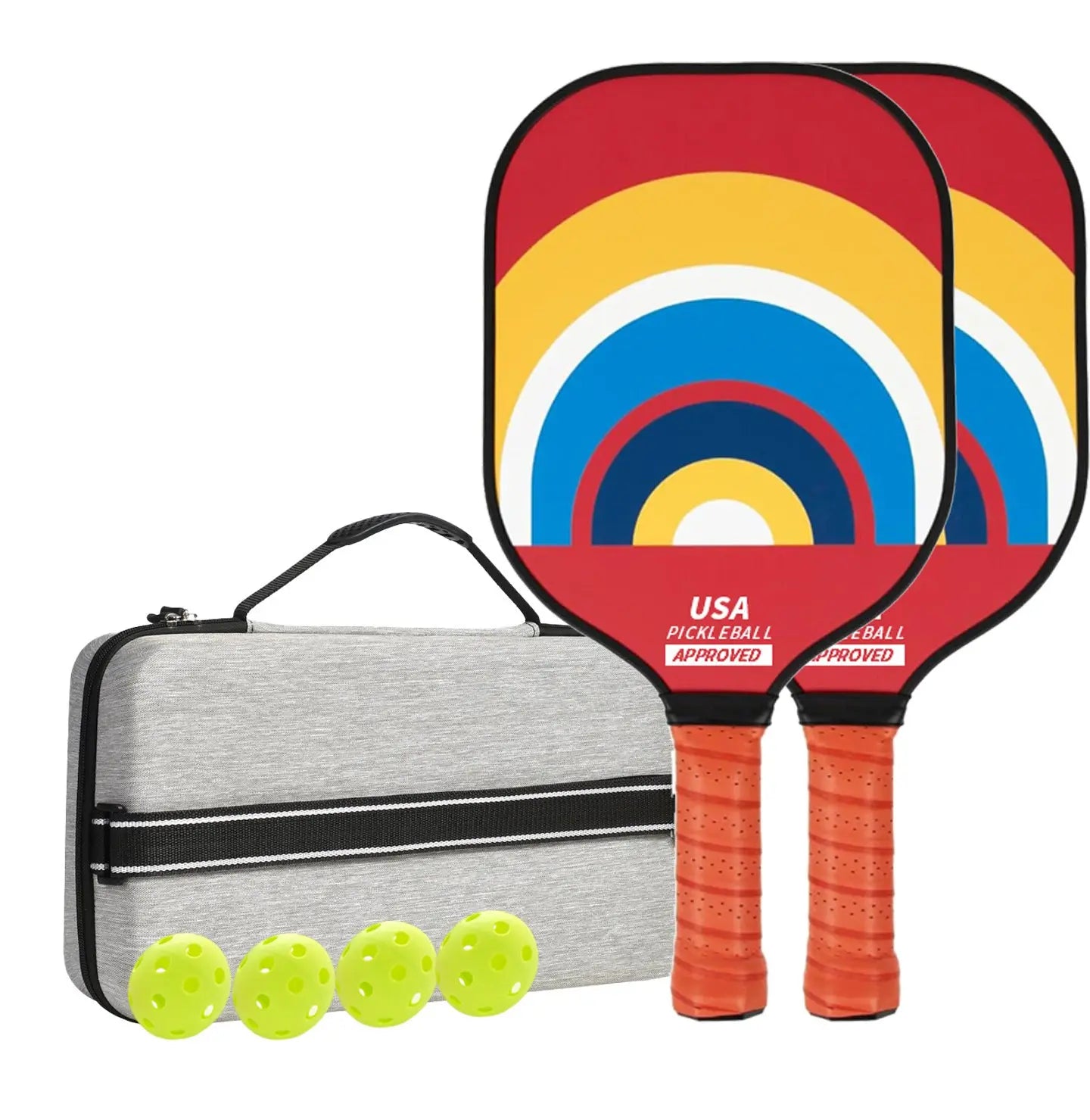 Retro Style Fiberglass Pickleball Set - USAPA approved Sports & Fitness > Racquet Sports > Pickleball