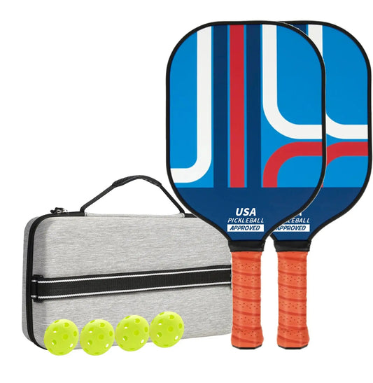 Retro Style Fiberglass Pickleball Set - USAPA approved Sports & Fitness > Racquet Sports > Pickleball