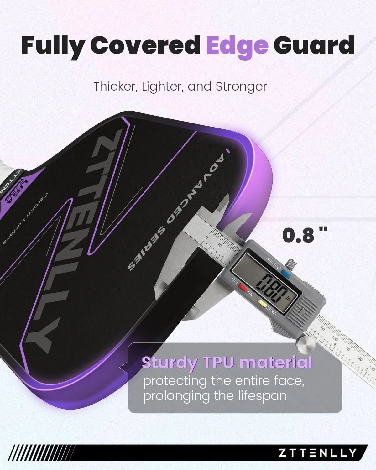 Graphite Carbon Fiber Pickleball Paddle (T300) - Purple - Sports & Fitness > Ball Sports > Basketball & Basketball