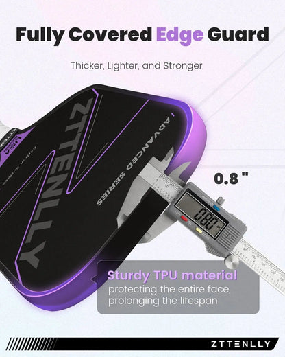 Graphite Carbon Fiber Pickleball Paddle (T300) - Purple - Sports & Fitness > Ball Sports > Basketball & Basketball